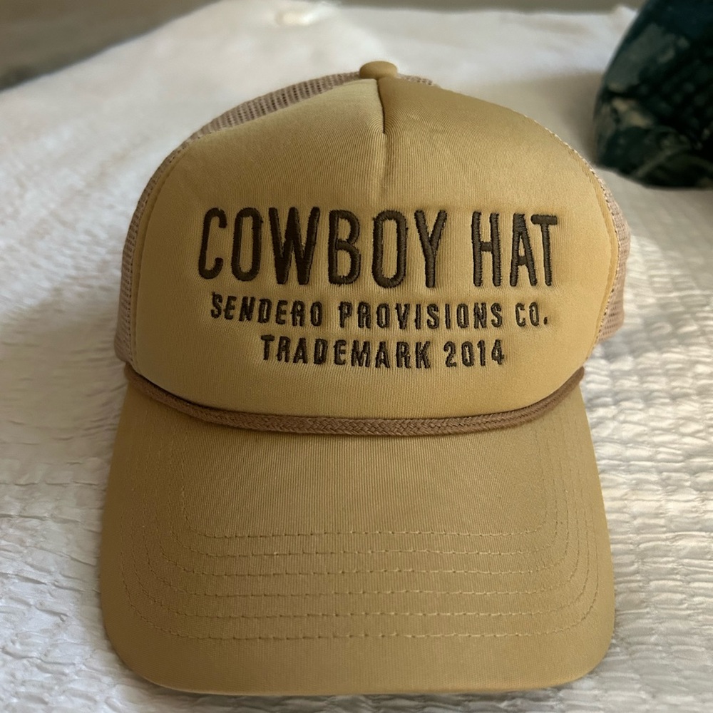 Sendero Provisions Tan Cowboy Hat Trucker